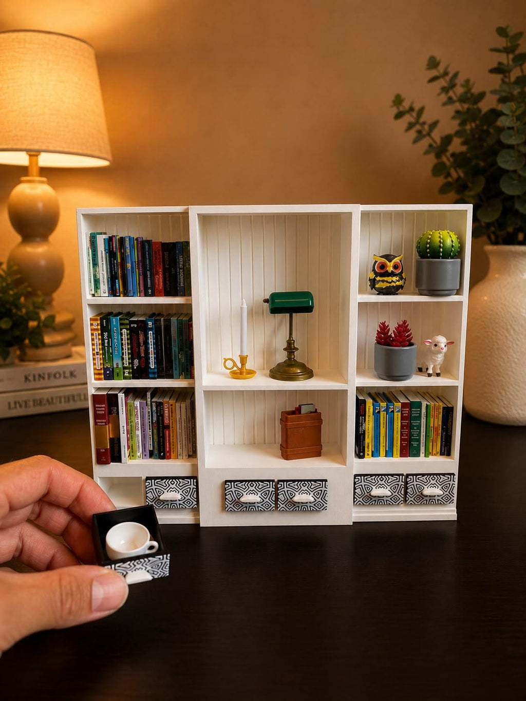 White Mini Bookshelf (Items not included)