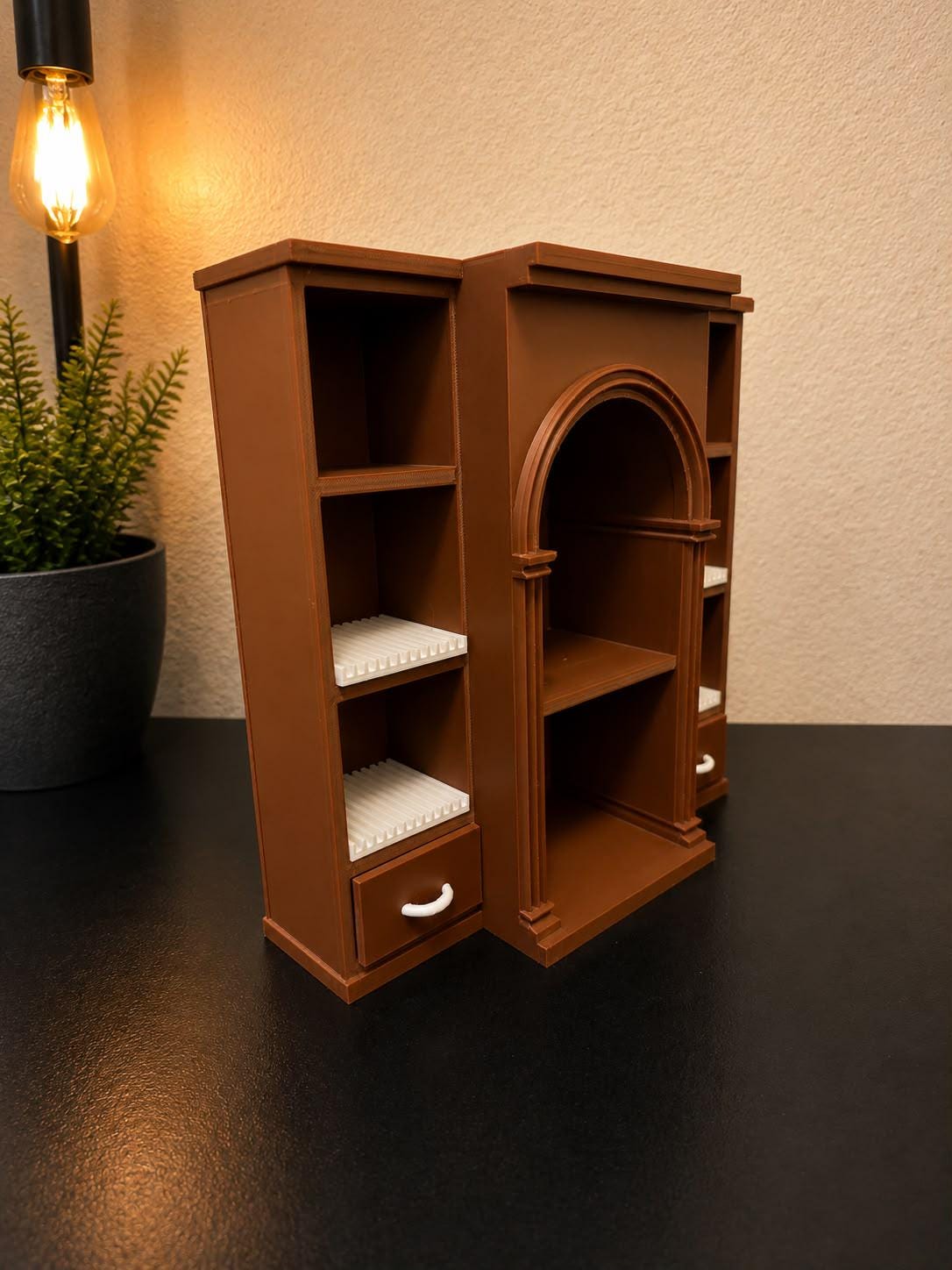 Brown Vinyl Collection Shelf