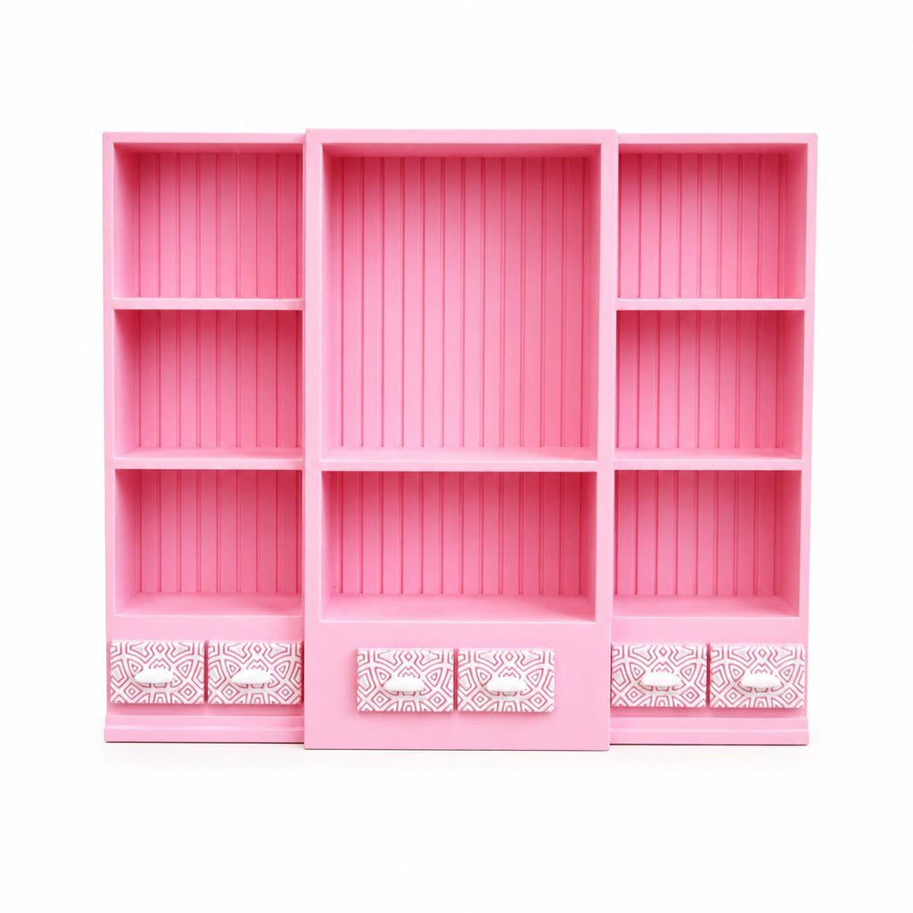 Pink Mini Bookshelf (Items not included)