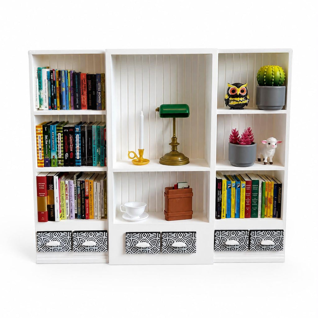 White Mini Bookshelf (Items not included)
