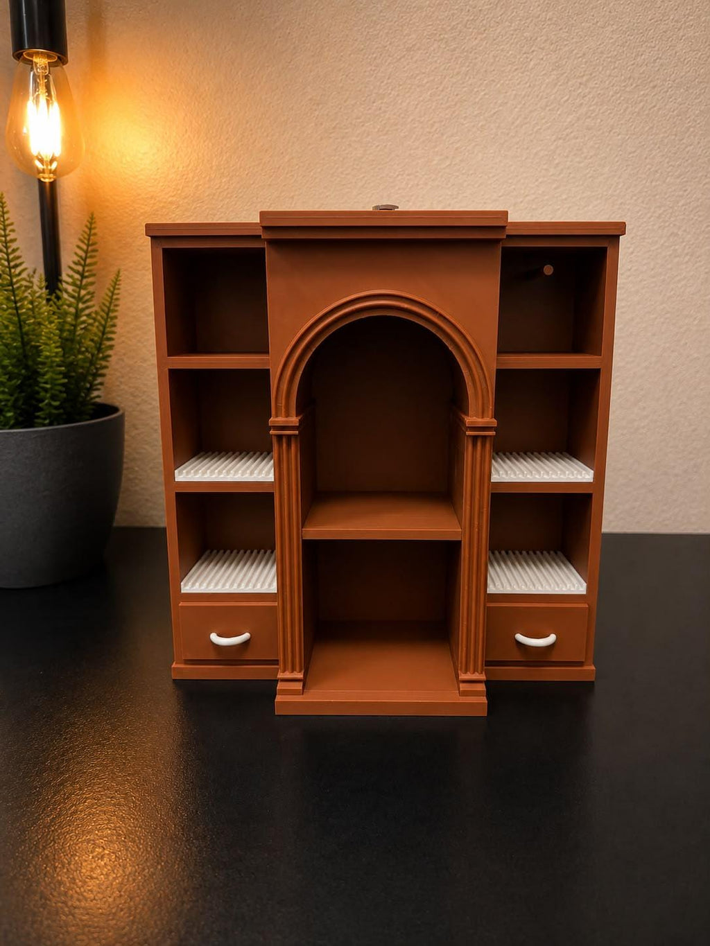 Brown Vinyl Collection Shelf