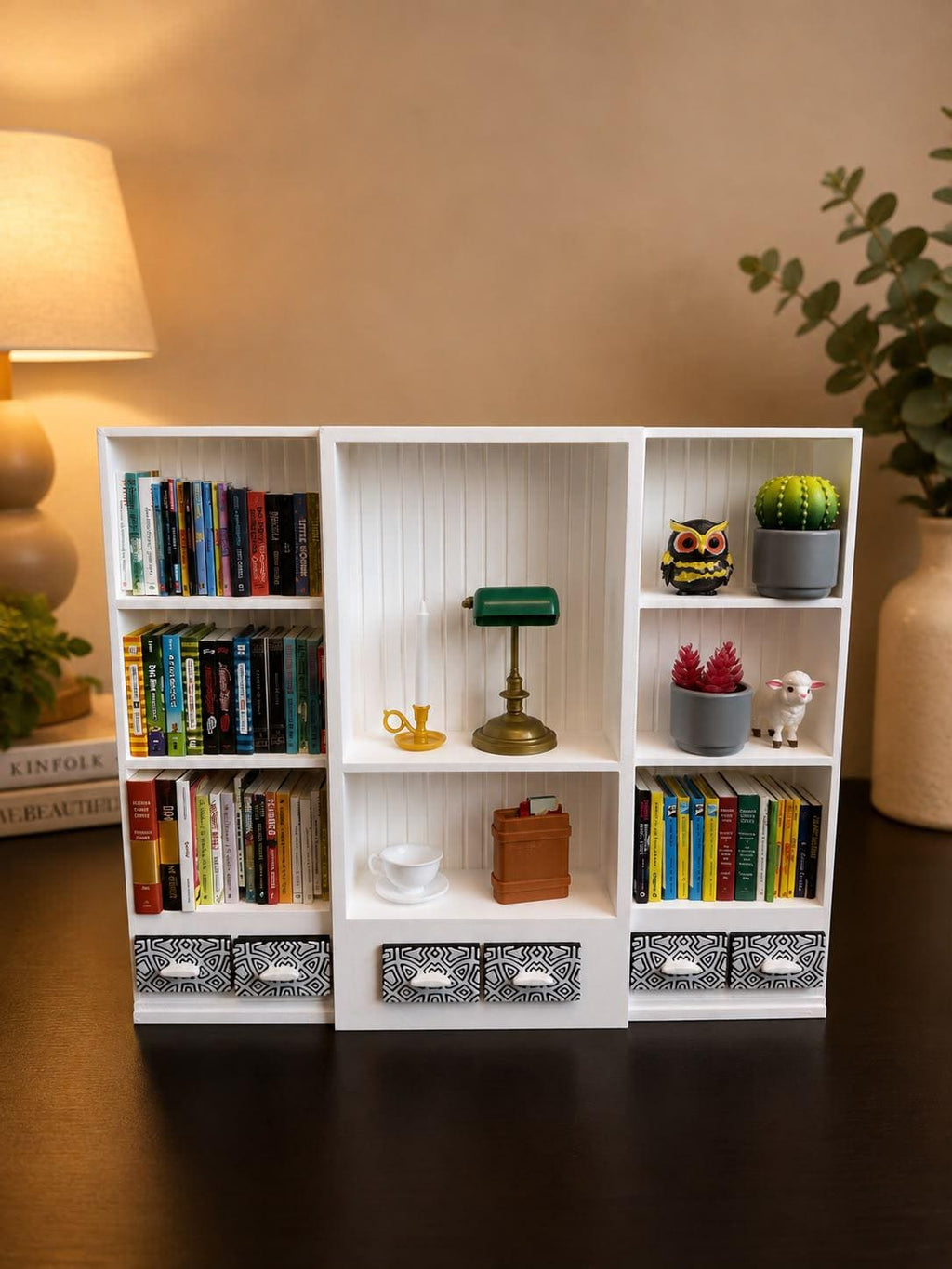 White Mini Bookshelf (Items not included)