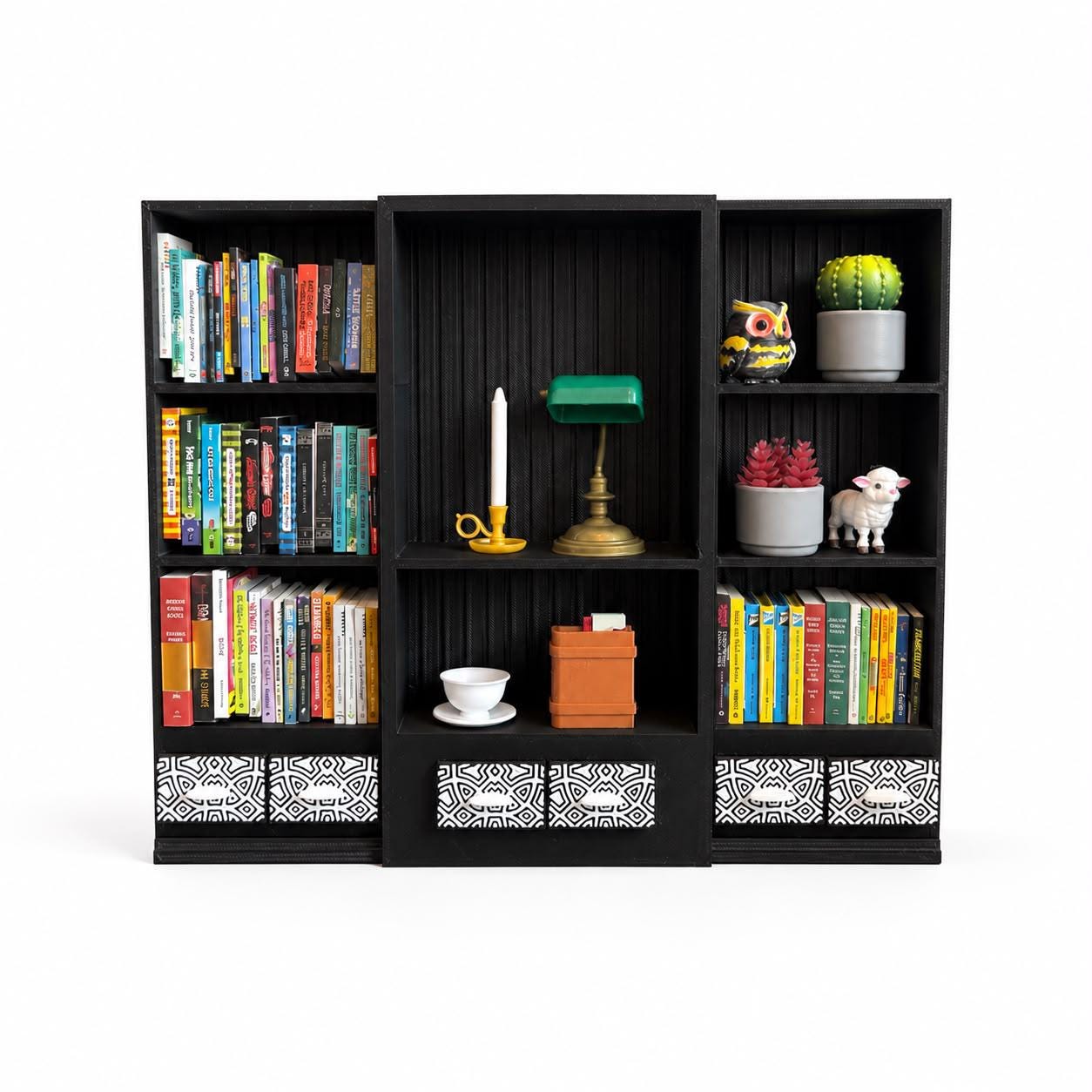 Black Mini Bookshelf (Items not included)