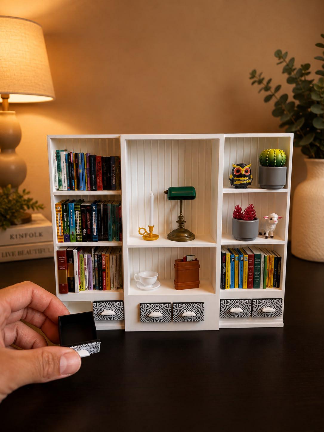 White Mini Bookshelf (Items not included)