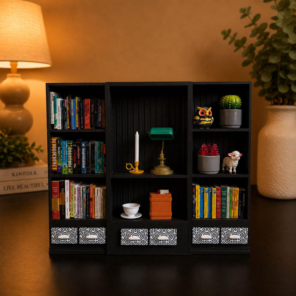 Black Mini Bookshelf (Items not included)