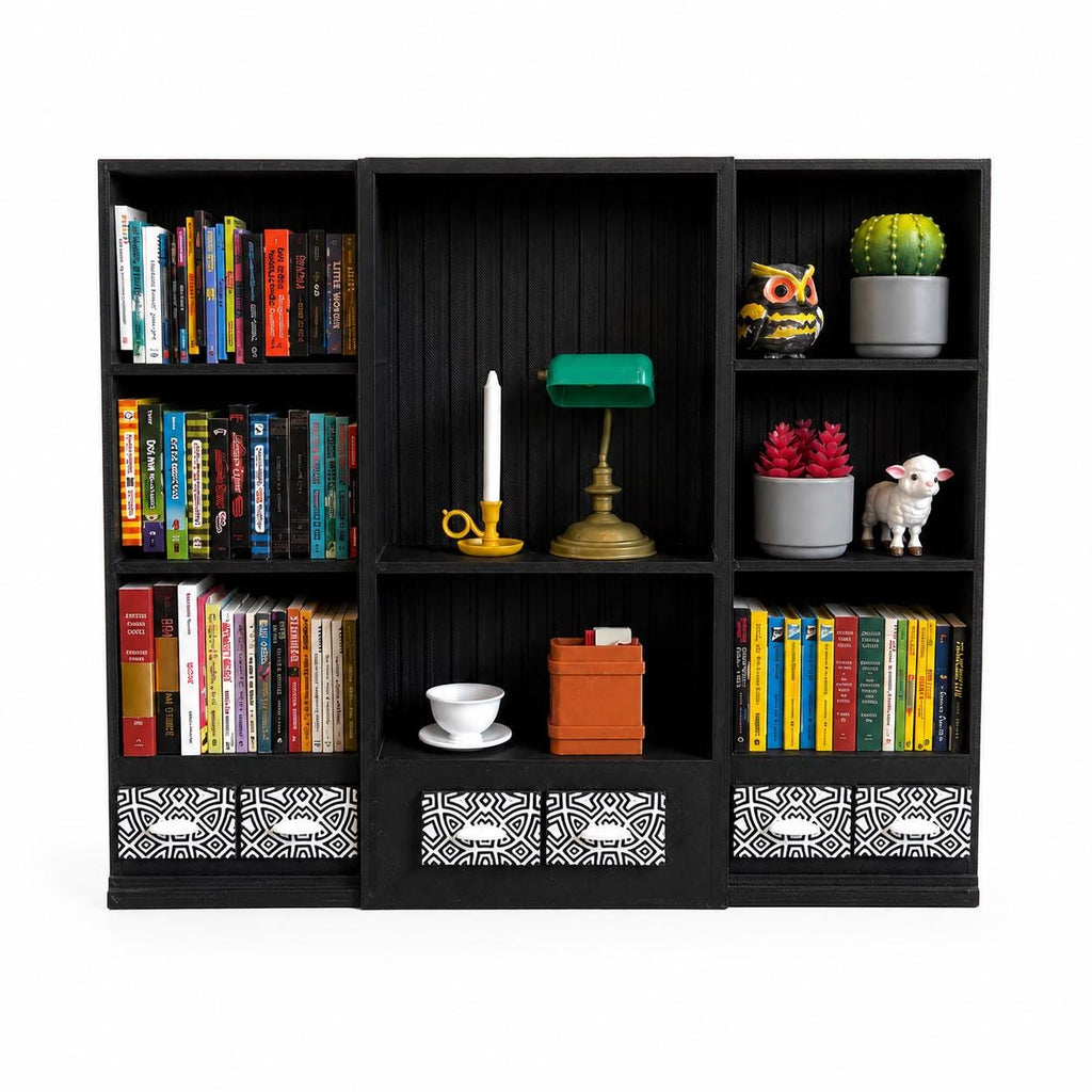 Black Mini Bookshelf (Items not included)