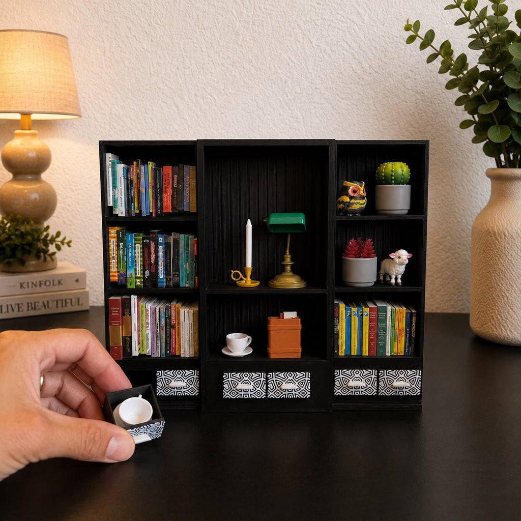 Black Mini Bookshelf (Items not included)
